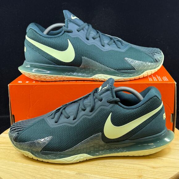 Nike Court Zoom Vapor Cage 4 Rafa Tennis Shoes Mens Sz 10 Deep Jungle DD1579-301 - Picture 1 of 10
